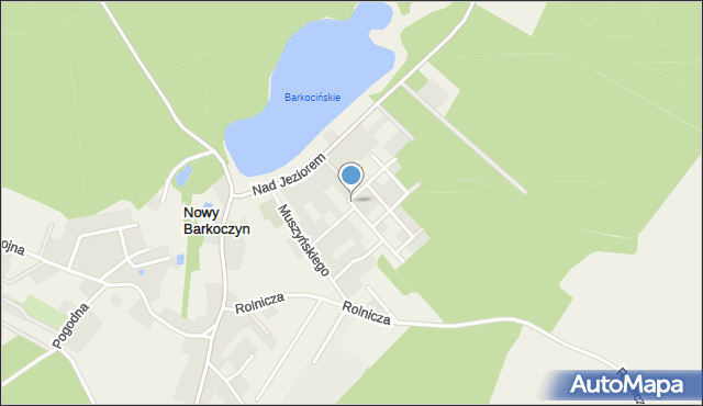 Nowy Barkoczyn, Wyszyńskiego Stefana, ks. kard., mapa Nowy Barkoczyn