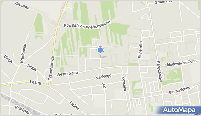 Opoczno, Wyszyńskiego Stefana, ks. prym. kard., mapa Opoczno