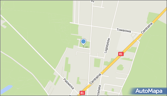 Orzesze powiat mikołowski, Wyjątkowa, mapa Orzesze powiat mikołowski