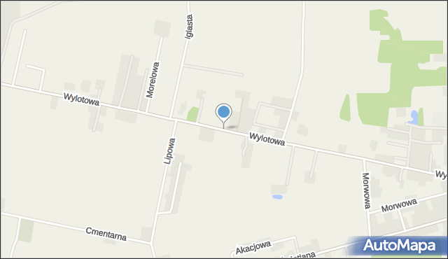Osiedle Poznańskie, Wylotowa, mapa Osiedle Poznańskie