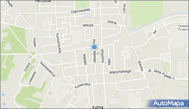 Ostrowiec Świętokrzyski, Wyspiańskiego Stanisława, mapa Ostrowiec Świętokrzyski