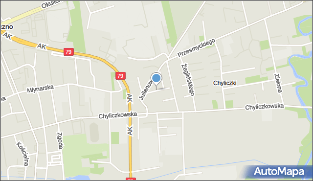 Piaseczno, Wyszyńskiego Stefana, ks. kard., mapa Piaseczno