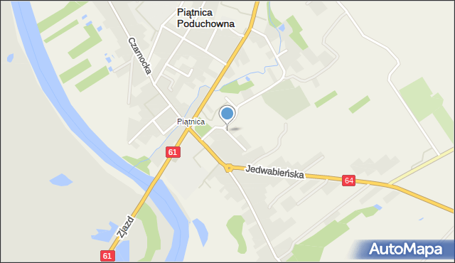 Piątnica Poduchowna, Wyszyńskiego Stefana, ks. kard., mapa Piątnica Poduchowna