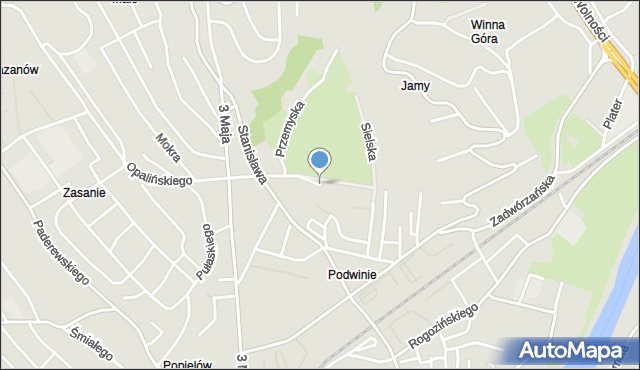 Przemyśl, Wyspiańskiego Stanisława, mapa Przemyśla