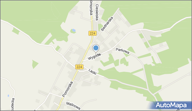 Przetoczyno, Wygoda, mapa Przetoczyno