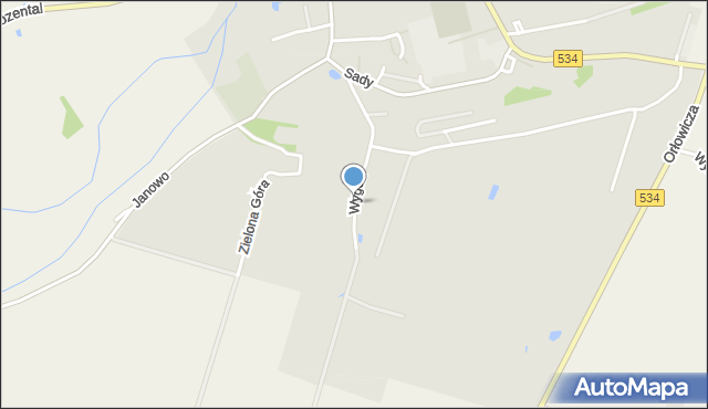 Radzyń Chełmiński, Wygon, mapa Radzyń Chełmiński