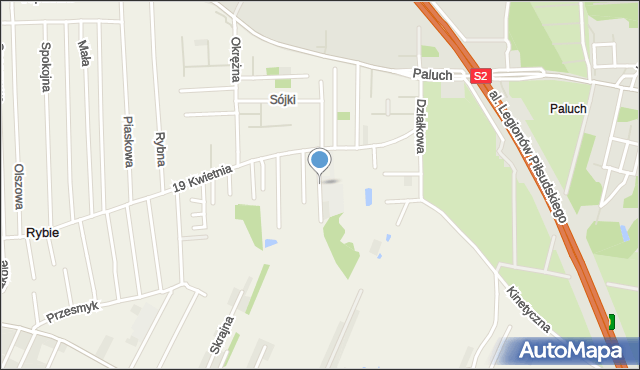 Rybie gmina Raszyn, Wypoczynkowa, mapa Rybie gmina Raszyn