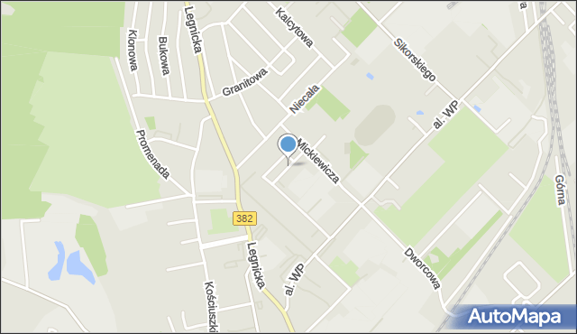 Strzegom powiat świdnicki, Wyspiańskiego Stanisława, mapa Strzegom powiat świdnicki