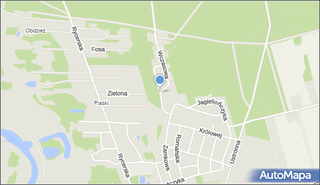 Sulejów powiat piotrkowski, Wypoczynkowa, mapa Sulejów powiat piotrkowski