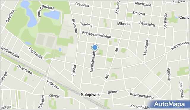 Sulejówek, Wyspiańskiego Stanisława, mapa Sulejówek