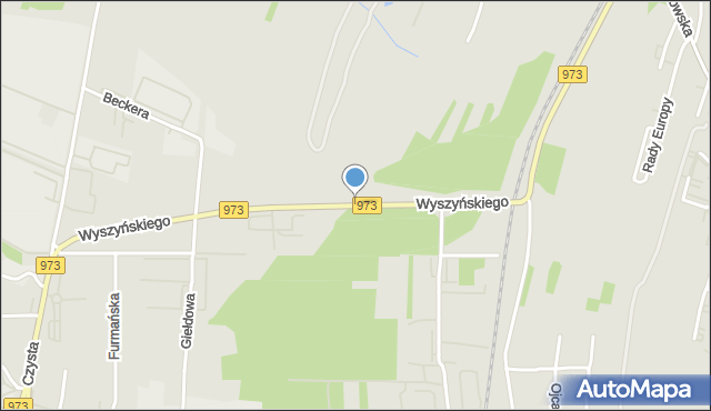 Tarnów, Wyszyńskiego Stefana, ks. prym. kard., mapa Tarnów