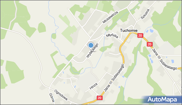 Tuchomie, Wybickiego Józefa, gen., mapa Tuchomie
