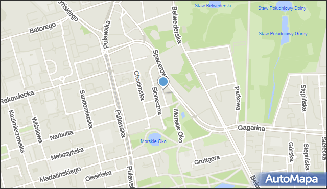 Warszawa, Wybieg, mapa Warszawy