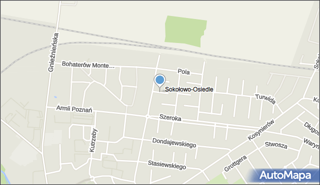 Września, Wyspiańskiego Stanisława, mapa Wrześni