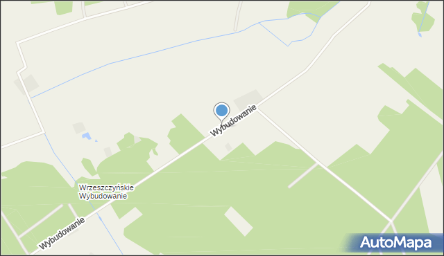 Wrzeszczyna, Wybudowanie, mapa Wrzeszczyna