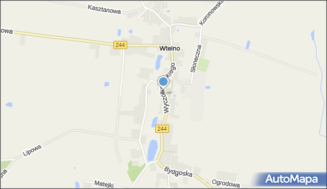 Wtelno, Wyczółkowskiego Leona, mapa Wtelno
