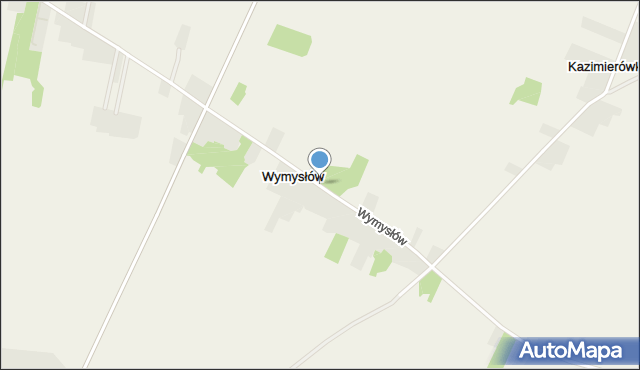 Wymysłów gmina Skaryszew, Wymysłów, mapa Wymysłów gmina Skaryszew