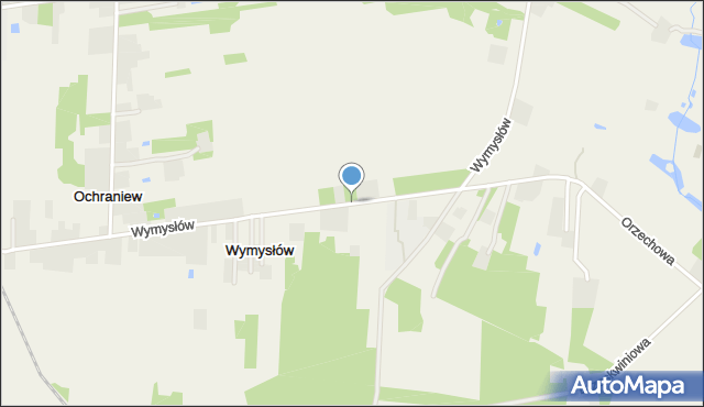 Wymysłów gmina Zduńska Wola, Wymysłów, mapa Wymysłów gmina Zduńska Wola