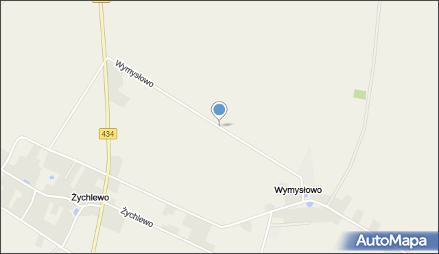 Wymysłowo gmina Krobia, Wymysłowo, mapa Wymysłowo gmina Krobia