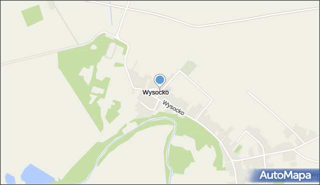 Wysocko gmina Laszki, Wysocko, mapa Wysocko gmina Laszki