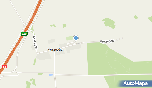 Wyszogóra, Wyszogóra, mapa Wyszogóra