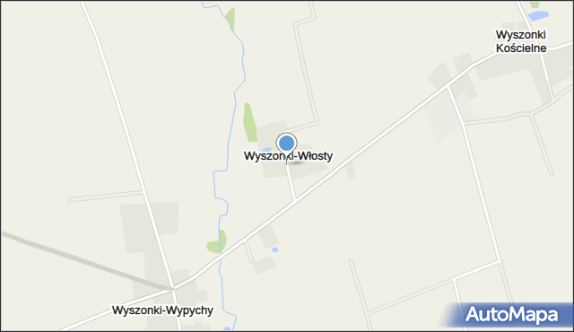 Wyszonki-Włosty, Wyszonki-Włosty, mapa Wyszonki-Włosty