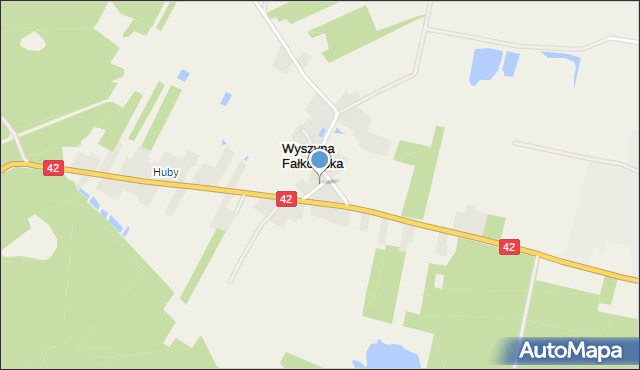 Wyszyna Fałkowska, Wyszyna Fałkowska, mapa Wyszyna Fałkowska