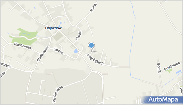 Dojazdów, Wzorki, mapa Dojazdów
