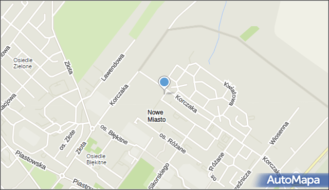 Dzierżoniów, Wzgórze Ojca Świętego Jana Pawła II, mapa Dzierżoniów