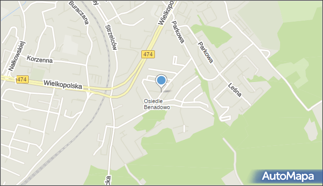 Gdynia, Wzgórze Bernadowo, mapa Gdyni