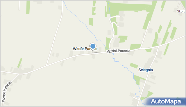 Wzdół-Parcele, Wzdół-Parcele, mapa Wzdół-Parcele