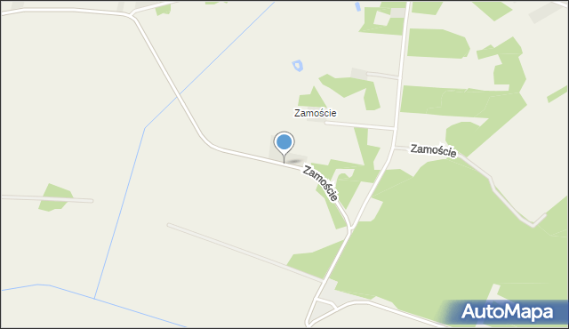 Baranowo powiat ostrołęcki, Zamoście, mapa Baranowo powiat ostrołęcki