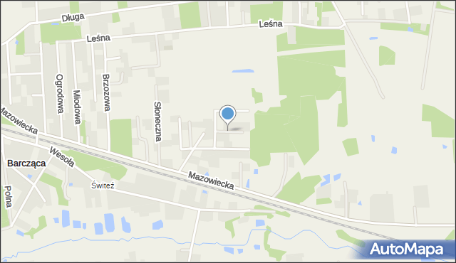 Barcząca, Zacisze, mapa Barcząca