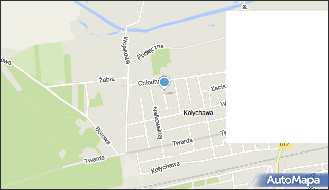 Biała Podlaska, Zapolskiej Gabrieli, mapa Białej Podlaskiej