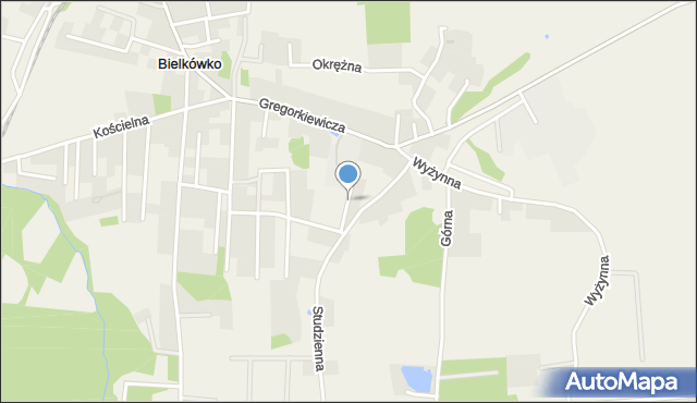 Bielkówko, Zacisze, mapa Bielkówko