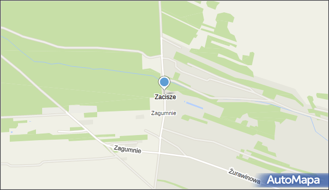 Biłgoraj, Zacisze, mapa Biłgoraj