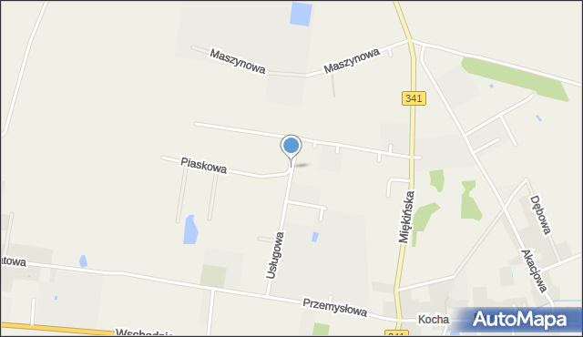 Błonie gmina Miękinia, Zachodnia, mapa Błonie gmina Miękinia