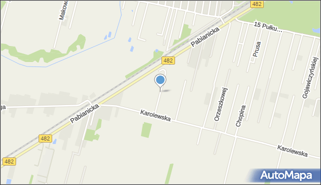 Chechło Pierwsze, Zapolskiej Gabrieli, mapa Chechło Pierwsze