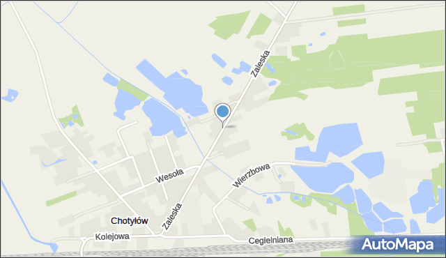 Chotyłów, Zaleska, mapa Chotyłów