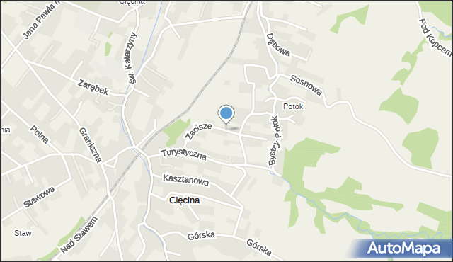Cięcina, Zacisze, mapa Cięcina