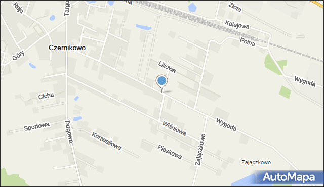 Czernikowo, Zajączkowo, mapa Czernikowo