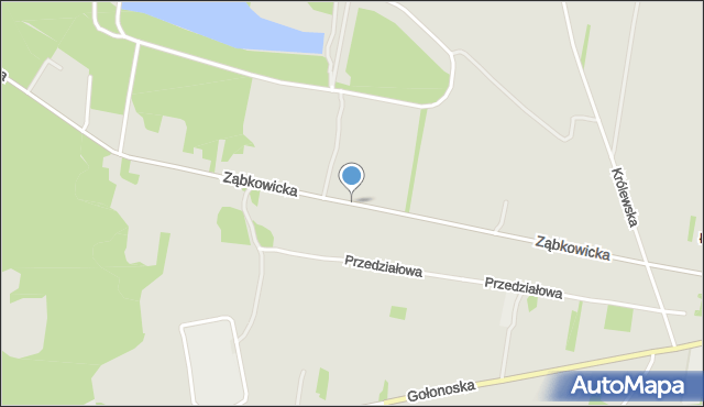 Dąbrowa Górnicza, Ząbkowicka, mapa Dąbrowa Górnicza
