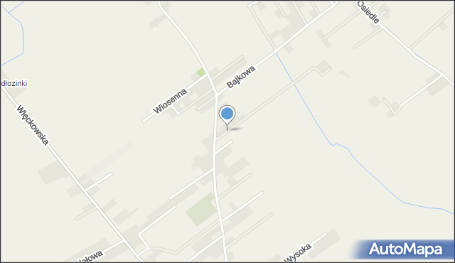 Dopiewo, Zacisze, mapa Dopiewo