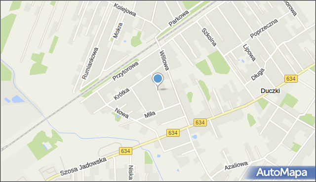 Duczki, Zachodnia, mapa Duczki