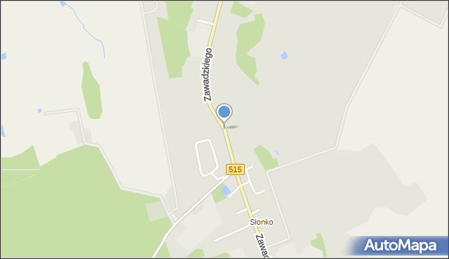 Dzierzgoń, Zawadzkiego-Zośki Tadeusza, mapa Dzierzgoń