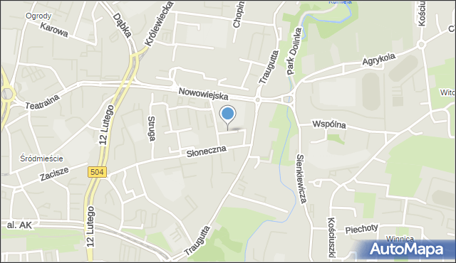 Elbląg, Zajchowskiego Wojciecha, mapa Elbląga