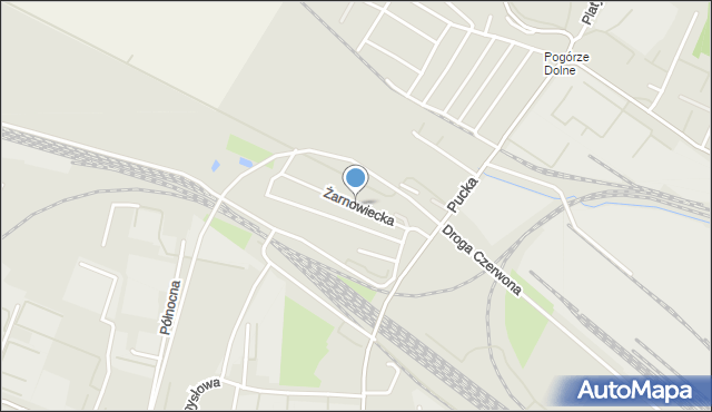 Gdynia, Żarnowiecka, mapa Gdyni