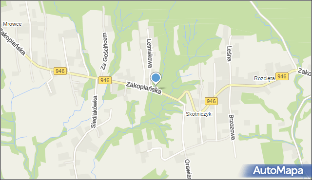 Gilowice powiat żywiecki, Zakopiańska, mapa Gilowice powiat żywiecki