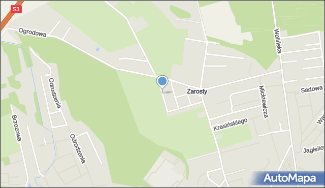 Goleniów, Zachodnia, mapa Goleniów