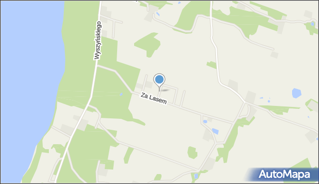 Gowidlino, Za Lasem, mapa Gowidlino